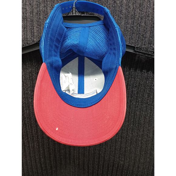 Patagonia P6 Logo Trucker Snapback Hat White Red - Picture 3 of 6